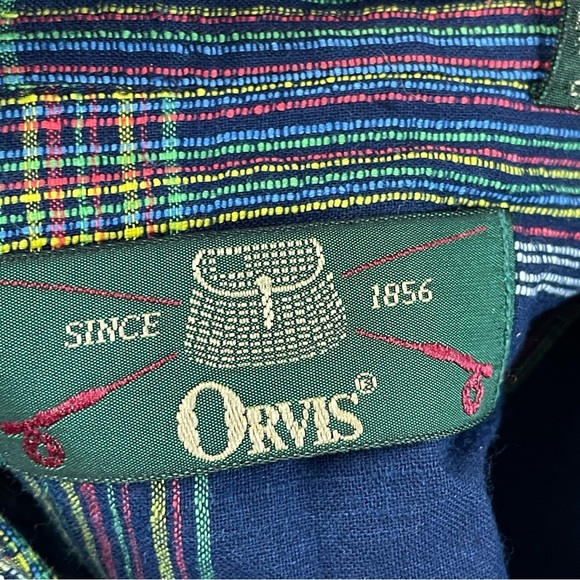 ORVIS Men’s Multi Colored Plaid Short Sleeve Button Down Shirt Cotton Size M - Picture 7 of 8